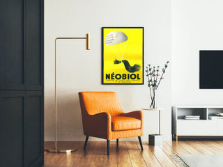 Vintage poster Néobiol against hair loss and seborrhea