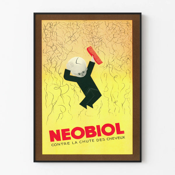 Vintage Poster Neobiol Against Hair Loss