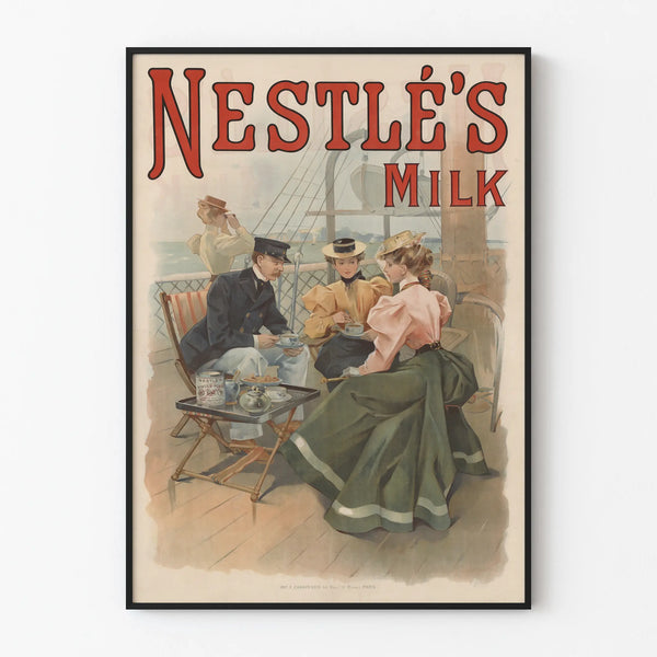 Vintage Nestlé's Milk Poster for Wall Decoration
