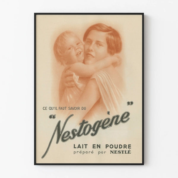 Vintage poster Nestogène Powdered Milk by Nestlé for wall decoration