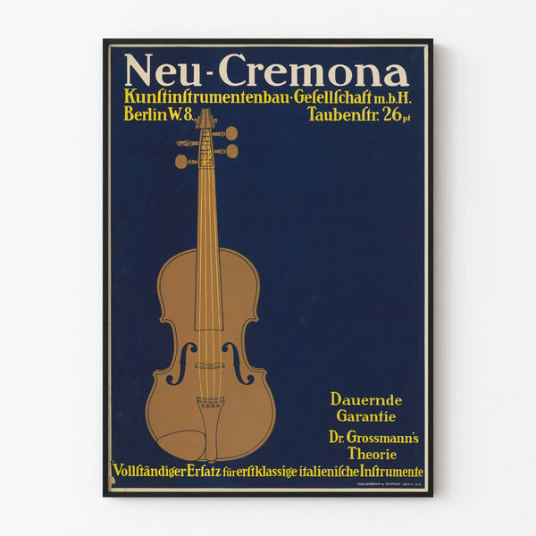 Neu-Cremona Poster - Vintage musical instrument and wall decoration