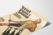 Vintage Poster Neue Basler Zeitung - Illustration of a Tambourine Player