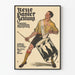 Vintage Poster Neue Basler Zeitung - Illustration of a Tambourine Player