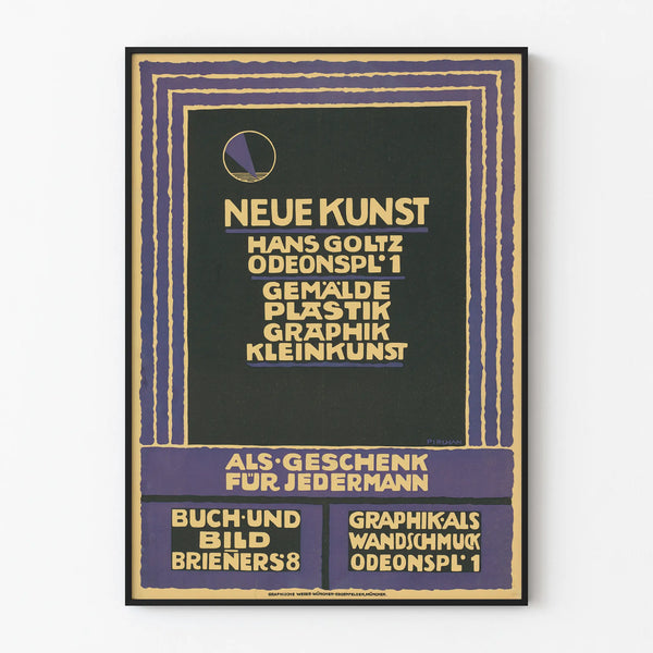 Poster Neue Kunst Hans Goltz - Vintage wall decoration in graphic art style