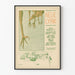 Poster Neue Lyrik Berlin - Illustration of Birds and Urban View Vintage