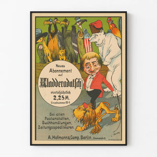 Vintage poster Neues Abonnement on Kladderadatsch