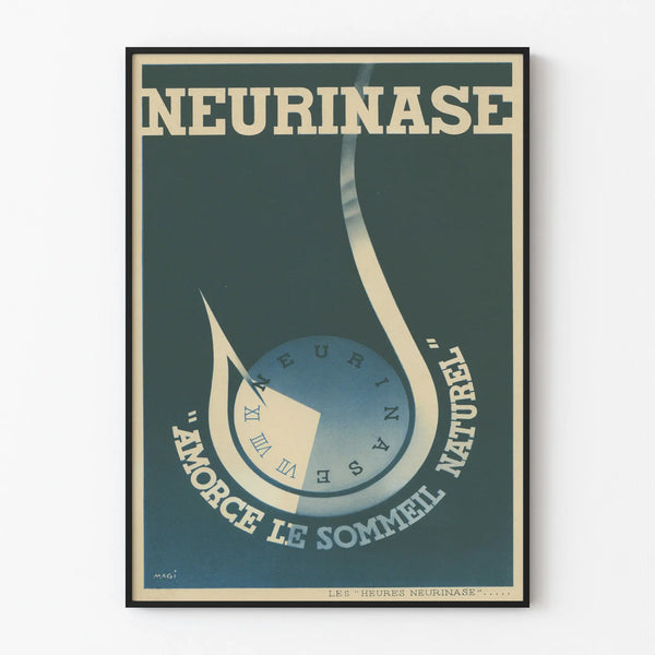 Vintage Poster Neurinase Initiates Natural Sleep