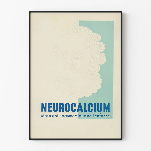 Vintage Neurocalcium Poster - Retro Wall Decoration for Children