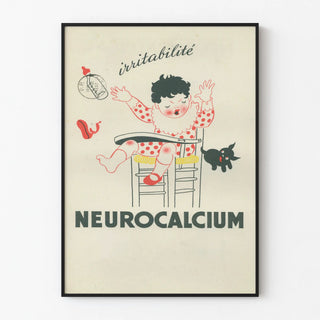 Vintage Poster Neurocalcium Child Irritability