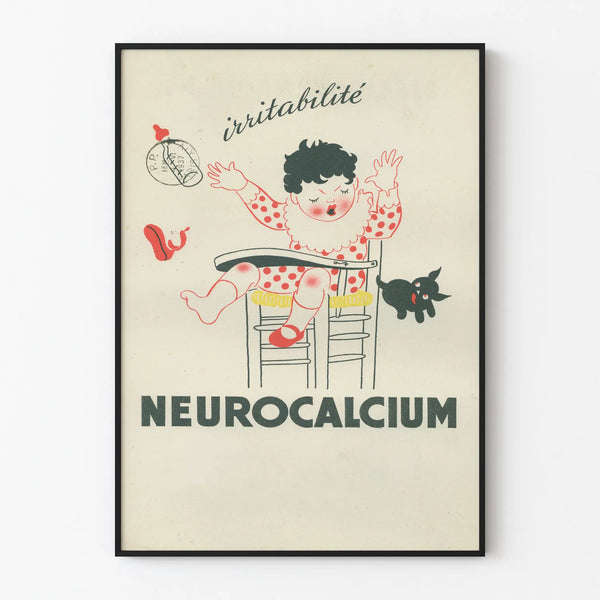 Vintage Poster Neurocalcium Child Irritability