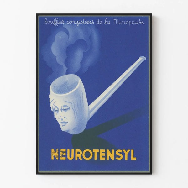 Vintage Poster Neurotensyl - Hot Flashes of Menopause
