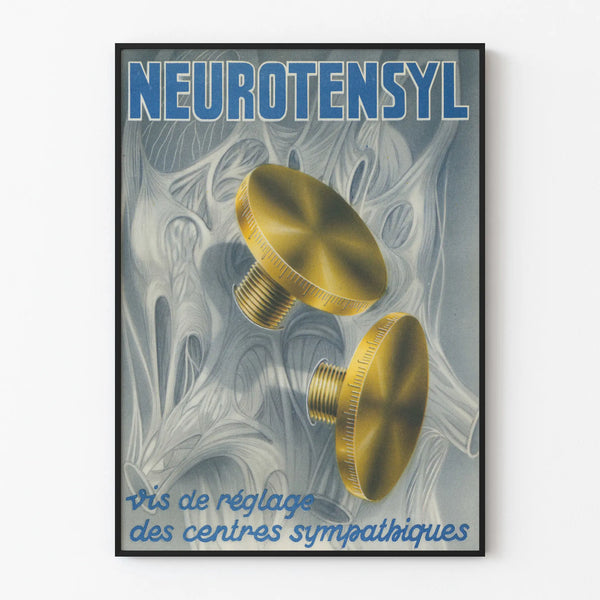 Vintage Poster Neurotensyl Sympathetic Center Adjustment Screw