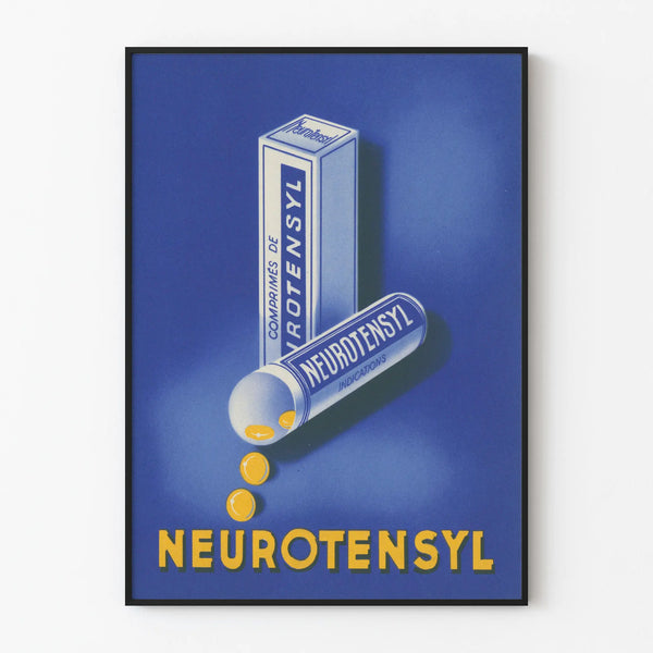 Vintage Neurotensyl Poster - Retro Medical Wall Decoration