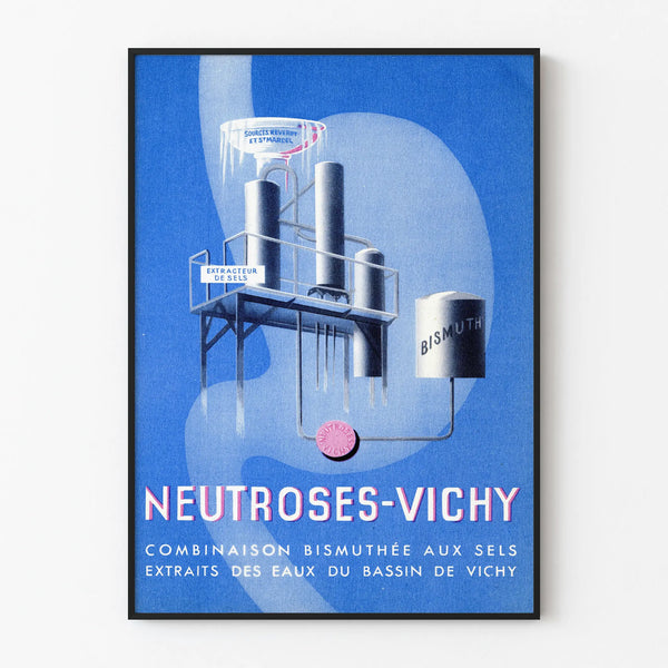 Vintage poster Neutroses-Vichy industrial wall decoration