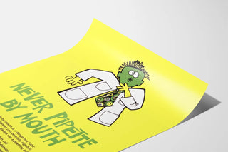 Laboratory safety poster « Never Pipette by Mouth »
