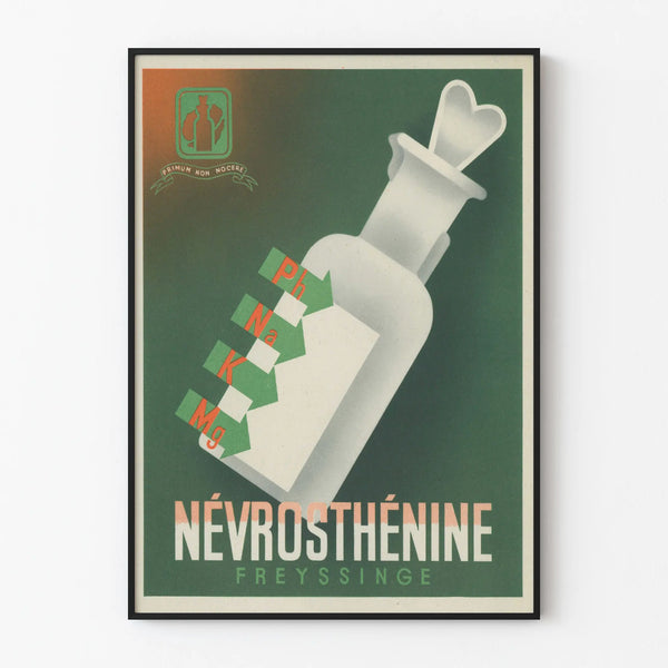 Vintage Poster Névrosthénine Freyssinge - Retro Wall Decoration