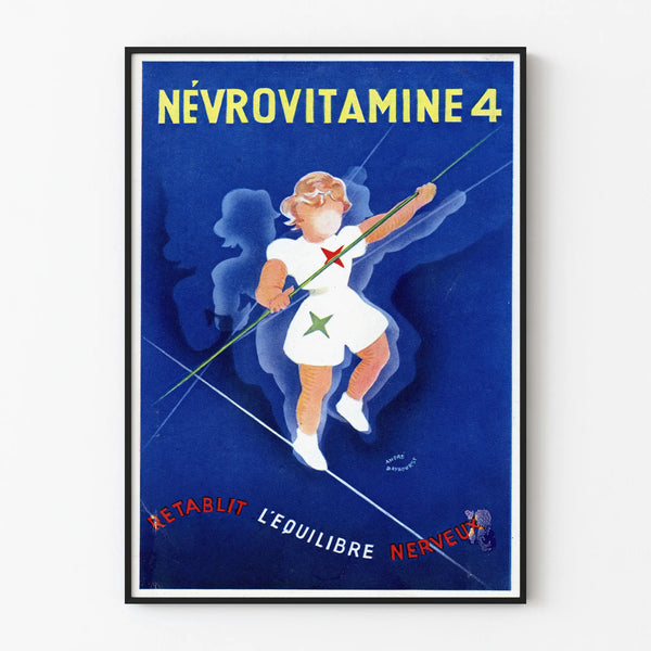 Vintage Poster Névrovitamine 4 - Restores Nervous Balance