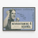Vintage poster Névrovitamine 4 for irritable children — framed artwork on a wall