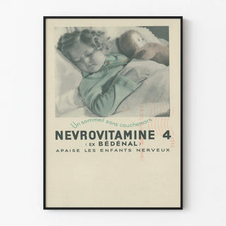 Vintage Poster Nevrovitamine 4 - Calming of Nervous Children