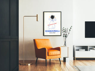 Vintage poster Nevrovitamine 4 Adults - Retro wall decoration