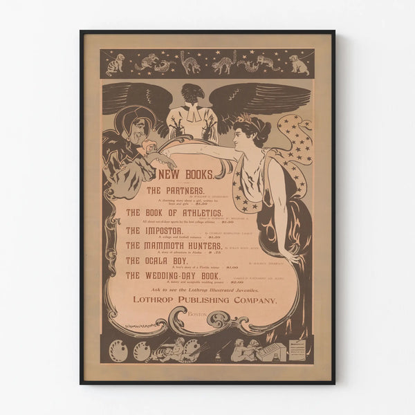 Vintage Poster New Book Collection Lothrop Publishing