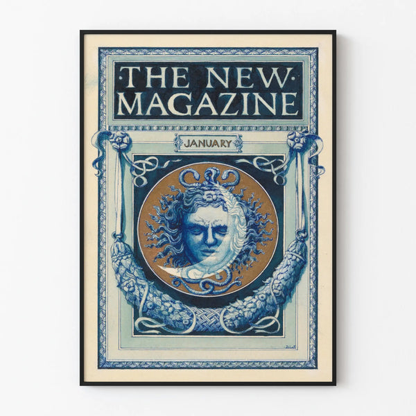 Vintage Decorative Poster The New Magazine January