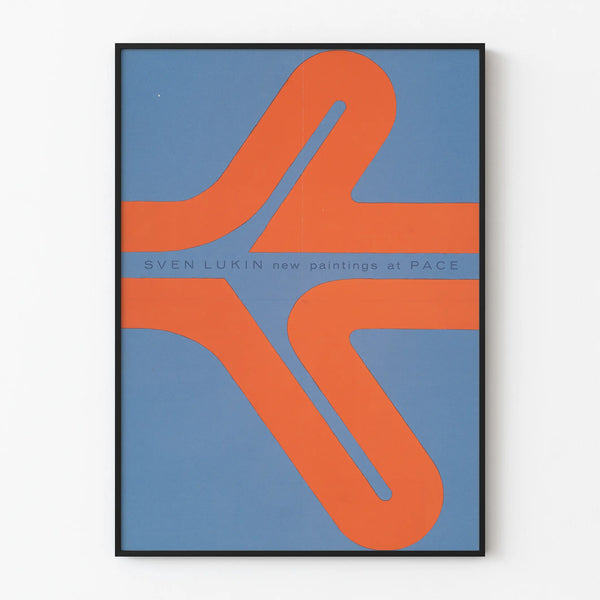 Abstract Design Poster Sven Lukin Blue and Orange