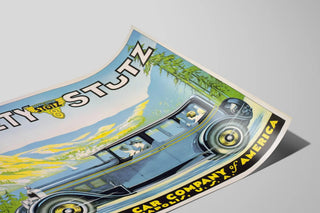 Vintage Stutz Safety 8 Car Poster — artwork view