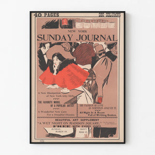 Vintage Poster New York Sunday Journal March 15