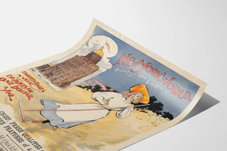 Vintage poster New York World Thrice A Week Edition