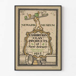 Exhibition Poster Newark Museum - Clay Products of New Jersey 1915