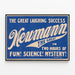 Vintage poster Newmann The Great - Science and Mystery in Spectacle — framed artwork on a wall