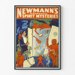 Vintage poster Newmann's Wonderful Spirit Mysteries