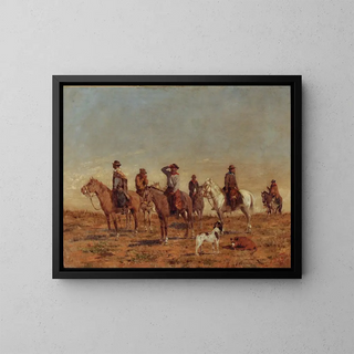 Cowboys - Ángel Della Valle — framed artwork on a wall