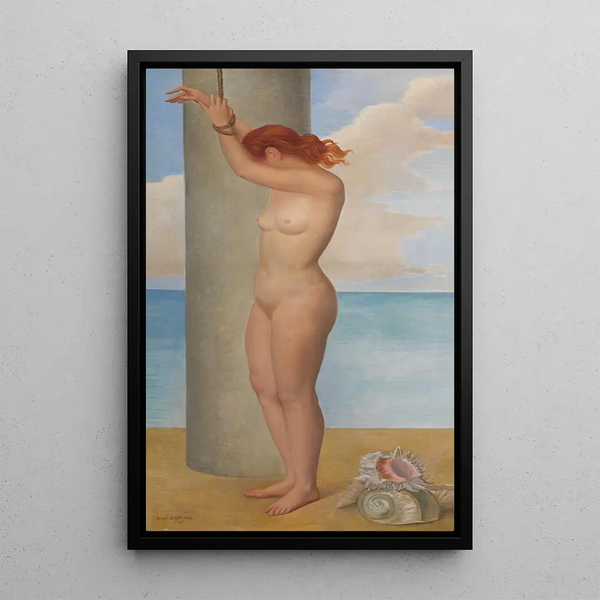 Andromeda - Ángel Zárraga — framed artwork on a wall