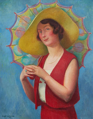 ngel Zrraga - Jeune femme lombrelle.webp