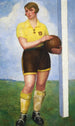 The Blonde Female Footballer - Ángel Zárraga — artwork view
