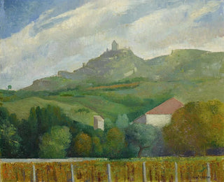 Summer Landscape Painting - Ángel Zárraga — artwork view