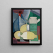 Still life with lemons and tapioca - Ángel Zárraga — framed artwork on a wall
