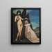 La femme et la marionnette - Ángel Zárraga — framed artwork on a wall