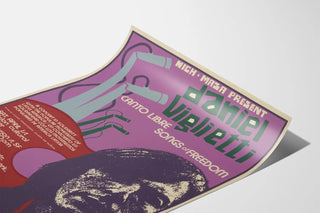 Daniel Viglietti Free Song Concert Poster