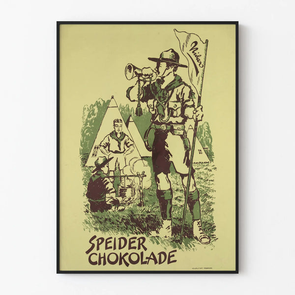 Vintage poster Nidar Speider Chokolade wall decoration