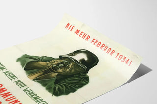 German Historical Wall Poster - Stop the Wehrmacht 1934