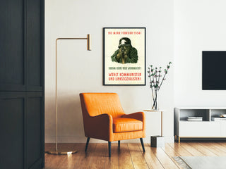 German Historical Wall Poster - Stop the Wehrmacht 1934