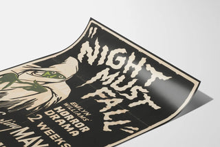 Vintage Poster Night Must Fall - Theatre and Horror Drama