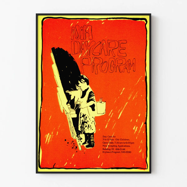 Vintage Artistic Poster NIH Daycare Program for Wall Decoration