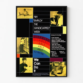 Vintage Poster NIH Employ the Handicapped Week