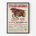 Vintage Poster of Steam Engines - Stourpaine Bushes 1977