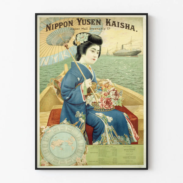 Vintage Nippon Yusen Kaisha Poster - Classic Japanese Wall Decoration