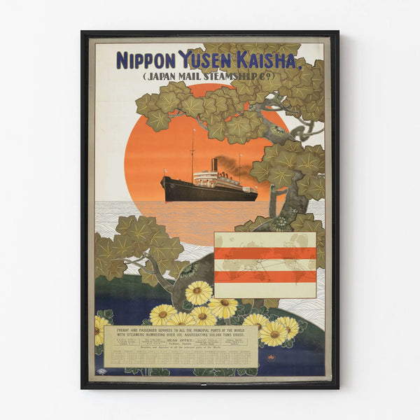 Vintage Poster Nippon Yusen Kaisha - Japanese Marine Wall Decoration